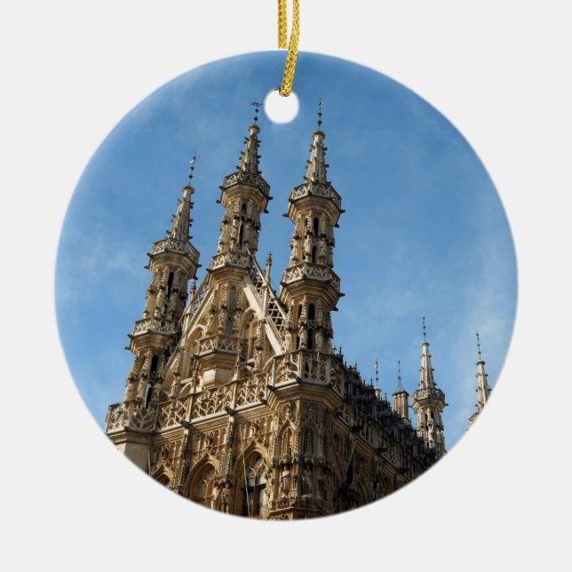 Ornamento De Cerâmica Stadhuis Leuven, Bélgica (Frente)