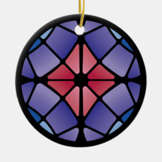 Ornamento De Cerâmica Stained Glass (Radial - Midnight)