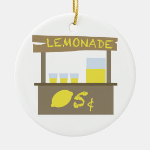 Ornamento De Cerâmica Stand Lemonade