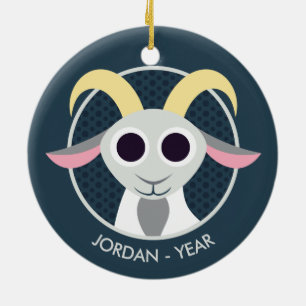 Ornamento De Cerâmica Stanley a cabra