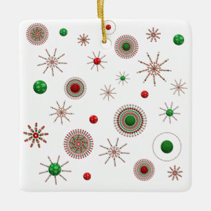 Ornamento De Cerâmica Starburst Natal