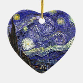 Ornamento De Cerâmica Starry Night, Vincent Van Gogh.