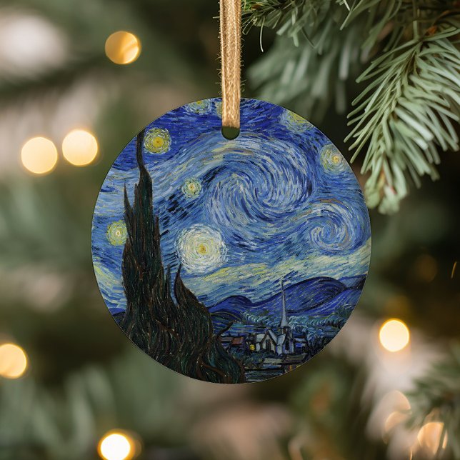 Ornamento De Cerâmica Starry Night | Vincent van Gogh (Criador carregado)