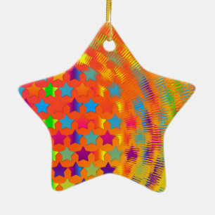 Ornamento De Cerâmica Stars Exploded STAR ORNAMENT