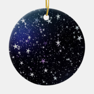 Ornamento De Cerâmica Stars o céu nocturno