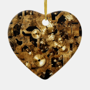 Ornamento De Cerâmica Steampunk