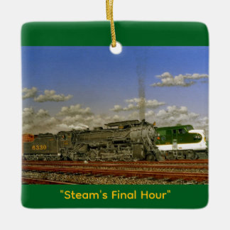 Ornamento De Cerâmica "Steam's Final Hour" by Tom Rock Ceramic Ornament