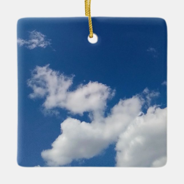 Ornamento De Cerâmica Steps in the sky  (Frente)