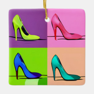 Ornamento De Cerâmica Stiletto Pumps, High Heels Poster Art