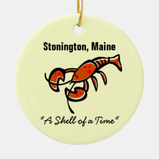 Ornamento De Cerâmica Stonington, Maine Lobster