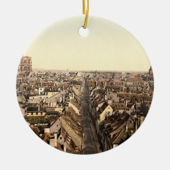 Ornamento De Cerâmica Strasbourg, Alsácia, France (Frente)