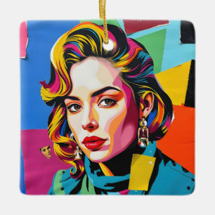 Ornamento De Cerâmica “Strasha” - Colagem Pop Sonho Gloss