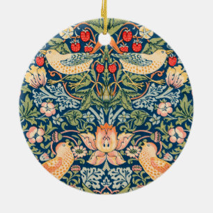 Ornamento De Cerâmica Strawberry Thief (por William Morris)