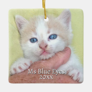 Ornamento De Cerâmica Sua Foto/Texto - Oferta e Mensagem Anuais Tradicio