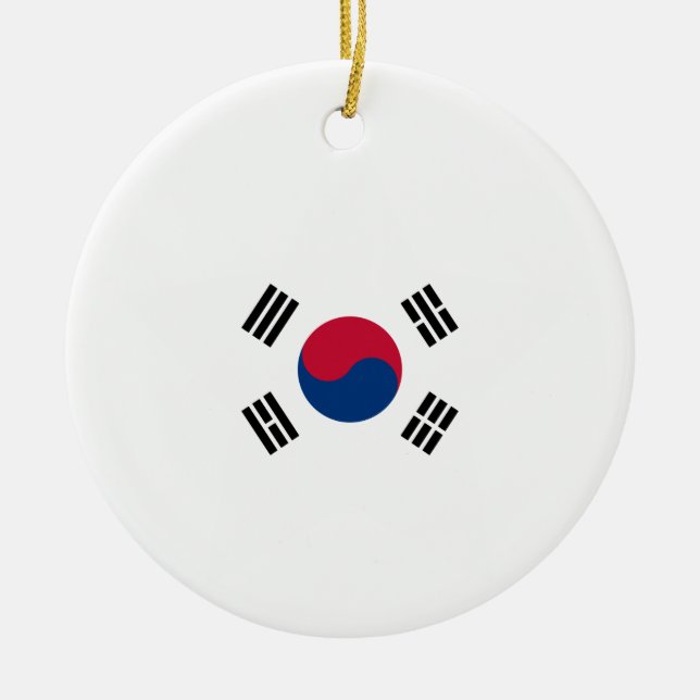 Ornamento De Cerâmica Sul+Estrela de Coreia (Frente)