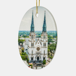 Ornamento De Cerâmica Sumário de Férias Coletivas da Catedral de Savanna