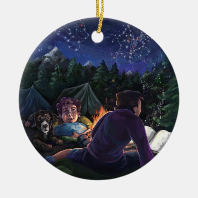 Ornamento De Cerâmica Summer Knights (Frente)