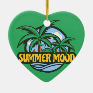 Ornamento De Cerâmica Summer Mood