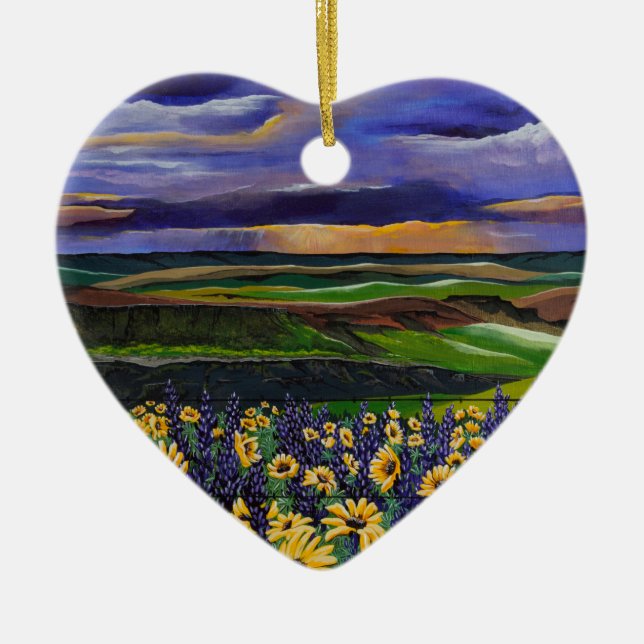 Ornamento De Cerâmica Summer Storm (Frente)