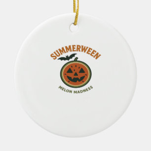 Ornamento De Cerâmica Summerentre Madness - Melancia Spooky Clássica