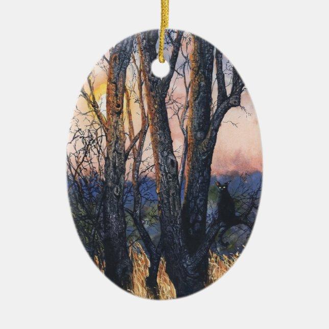 Ornamento De Cerâmica Sundown Ornament (Frente)