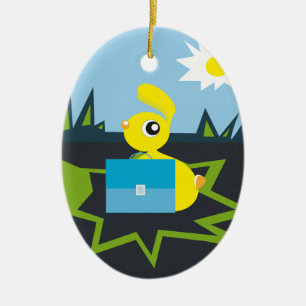 Ornamento De Cerâmica Sunny Bunny