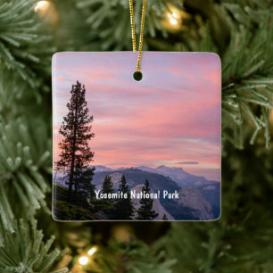 Ornamento De Cerâmica Sunset em Yosemite