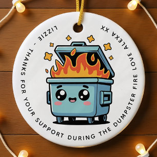 Ornamento De Cerâmica Suporte personalizado a buracos Obrigado Bestie
