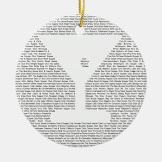 Ornamento De Cerâmica Supper Clubs of Wisconsin - Martini