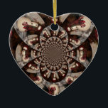 Ornamento De Cerâmica Surpreendente Snowman<br><div class="desc">Ornamento cardíaco</div>