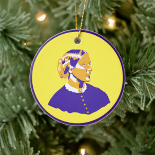 Ornamento De Cerâmica Susan B Anthony Pop Art Street Style Sufrágio