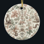 Ornamento De Cerâmica Sussurros de Madeira: herança natural vitoriana<br><div class="desc">Mergulhe na beleza serena do 'Caçador de Madeira: Elegância da Natureza Vitoriana', um padrão em que o encanto romântico da era vitoriana encontra a essência tranquila da floresta. Esse requintado design combina um intricado local floral com os elementos caprichosos da floresta, apresentando folhas delicadas, galhos e animais encantadores da floresta,...</div>