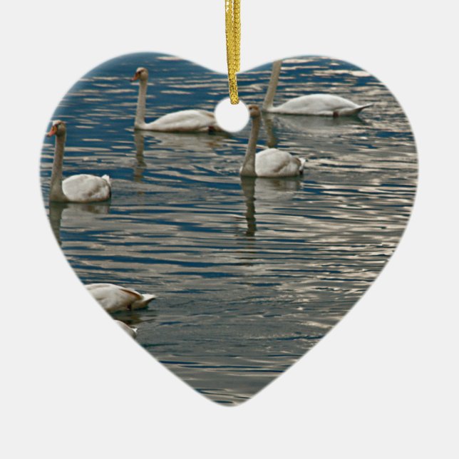 Ornamento De Cerâmica Swan Song (Frente)