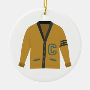 Ornamento De Cerâmica Sweater Letterman