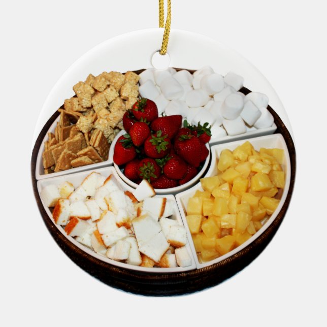 Ornamento De Cerâmica Sweets for Chocolate Fondue (Frente)