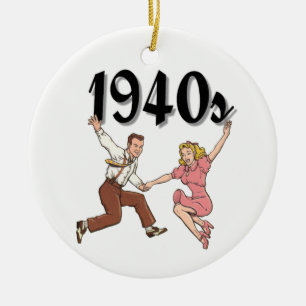 Ornamento De Cerâmica Swing 40s