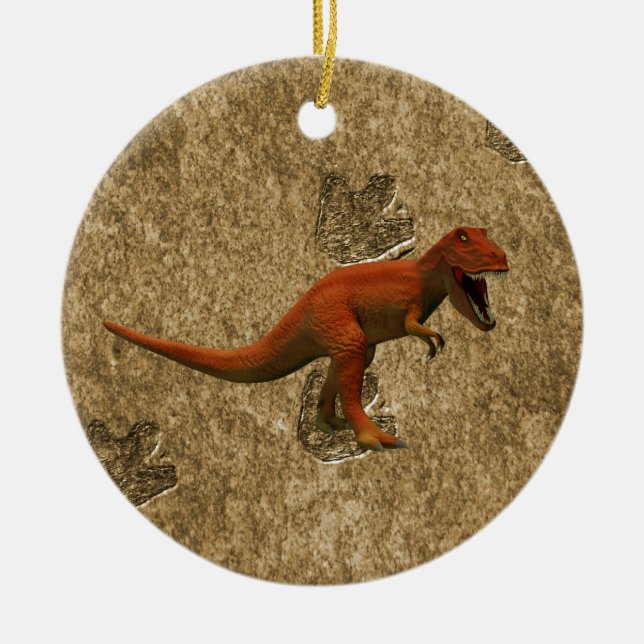Ornamento De Cerâmica T Rex (Frente)