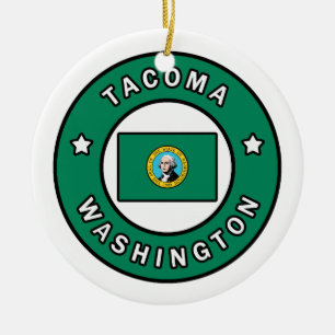 Ornamento De Cerâmica Tacoma Washington