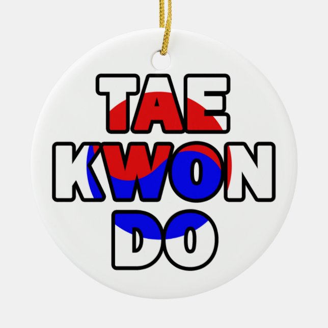 Ornamento De Cerâmica Tae Kwon Ornament (Frente)