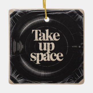 Ornamento De Cerâmica Take Up Space