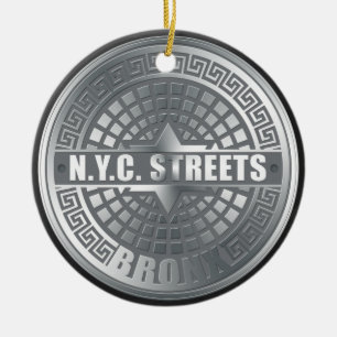 Ornamento De Cerâmica Tampas de Bueiro Bronx
