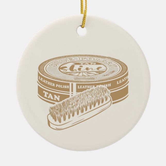 Ornamento De Cerâmica Tan shopollish tin pop art (Frente)