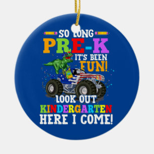 Ornamento De Cerâmica Tão Longo Pré-k Olhe Para O Jardim De Infância T r