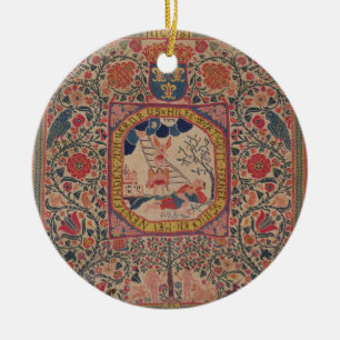 Ornamento De Cerâmica Tapete tricotado manualmente que descreve o sonho