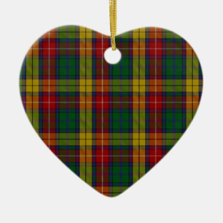 Ornamento De Cerâmica Tartan da família do clã de Buchanan