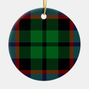 Ornamento De Cerâmica Tartan de Russell do clã