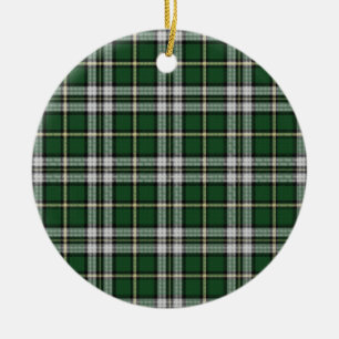 Ornamento De Cerâmica Tartan do bretão do cabo