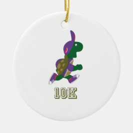Ornamento De Cerâmica Tartaruga 10K - Roxo