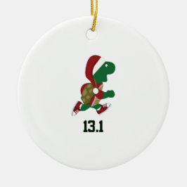 Ornamento De Cerâmica Tartaruga de Natal corredor 13.1