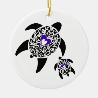 ORNAMENTO DE CERÂMICA TARTARUGAS